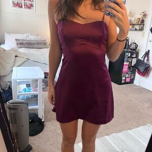 Urban Outfitters Deep Purple Mini Dress